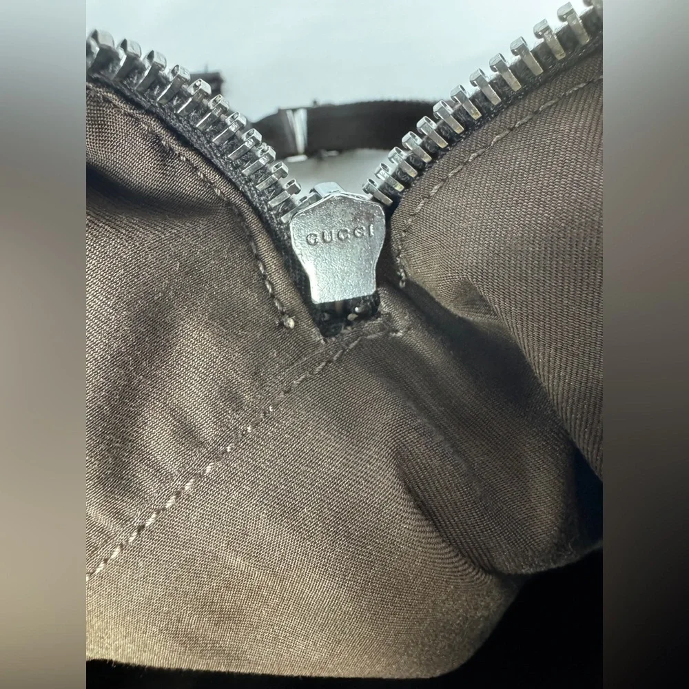 Gucci GG Supreme Cambas Web Monogram Beige and Green Backpack